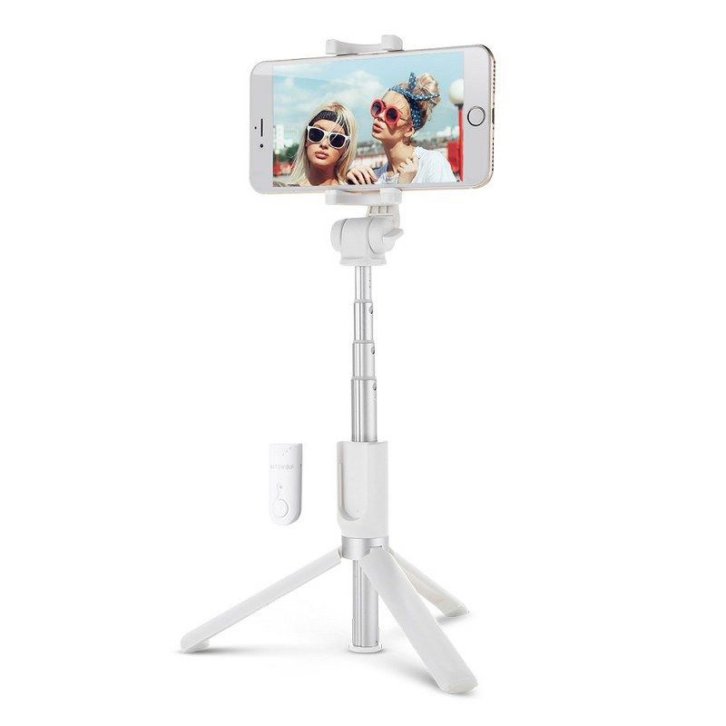 BW-BS3 Selfie Stick Tripod 3in1 - Vit