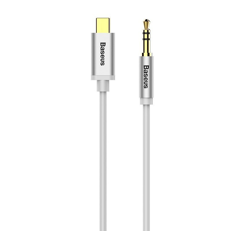 Yiven Audiokabel USB-C mini jack 3,5mm, 1,2m - Vit