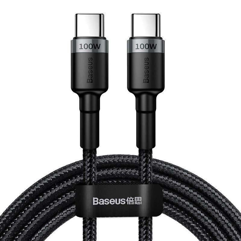 Cafule Kabel USB-C till USB-C 2m - Svart