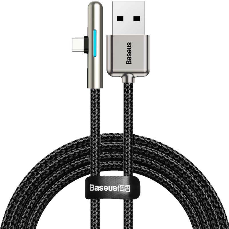 Iridescent Lamp HW - USB till TYP-C Kabel 40W, 1m - Svart