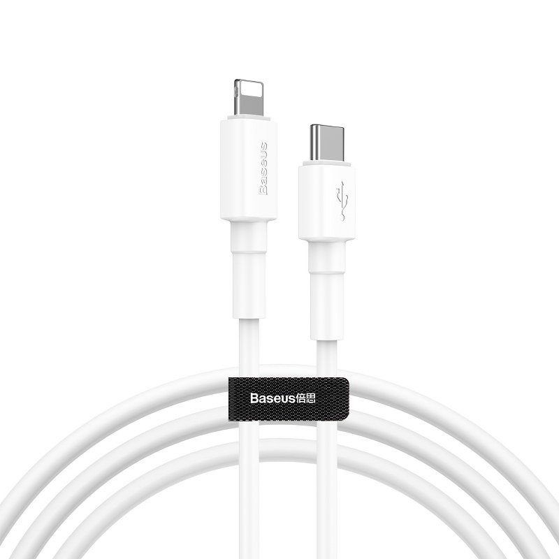 Mini Kabel Type-C till iPhone PD 18W, 1m - Vit