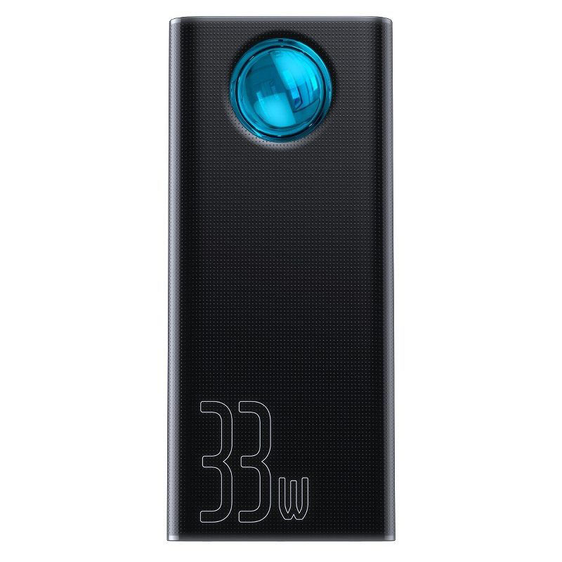 Amblight PD3.0 Powerbank Kraftfull & Snabbladdning 30000mAh Svart