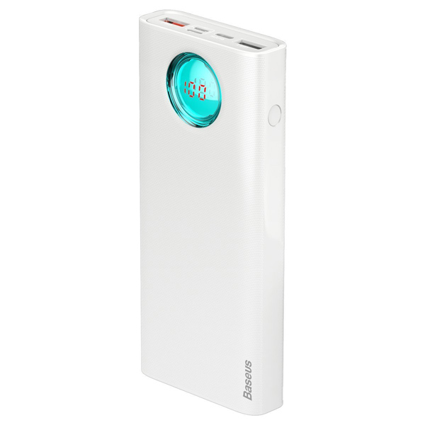 Amblight PD3.0 Powerbank Kraftfull & Snabbladdning 20000 mAh - Vit - Bild 2