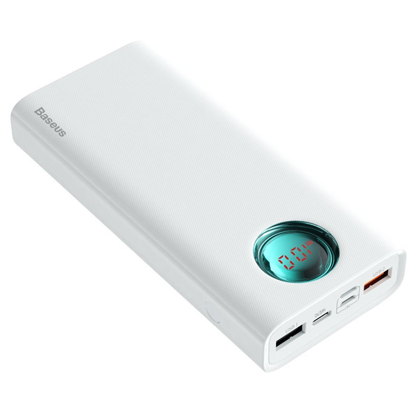 Amblight PD3.0 Powerbank Kraftfull & Snabbladdning 20000 mAh - Vit - Bild 3