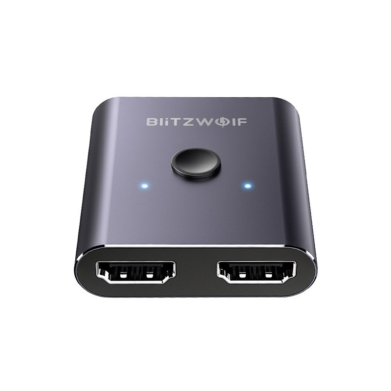 BW-HDC2 HDMI Omvandlare Box Splitter 2x1 4K - Grå