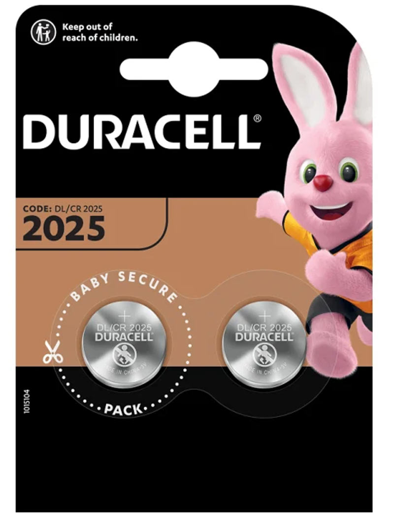 Litiumbatteri CR2025 2-pack