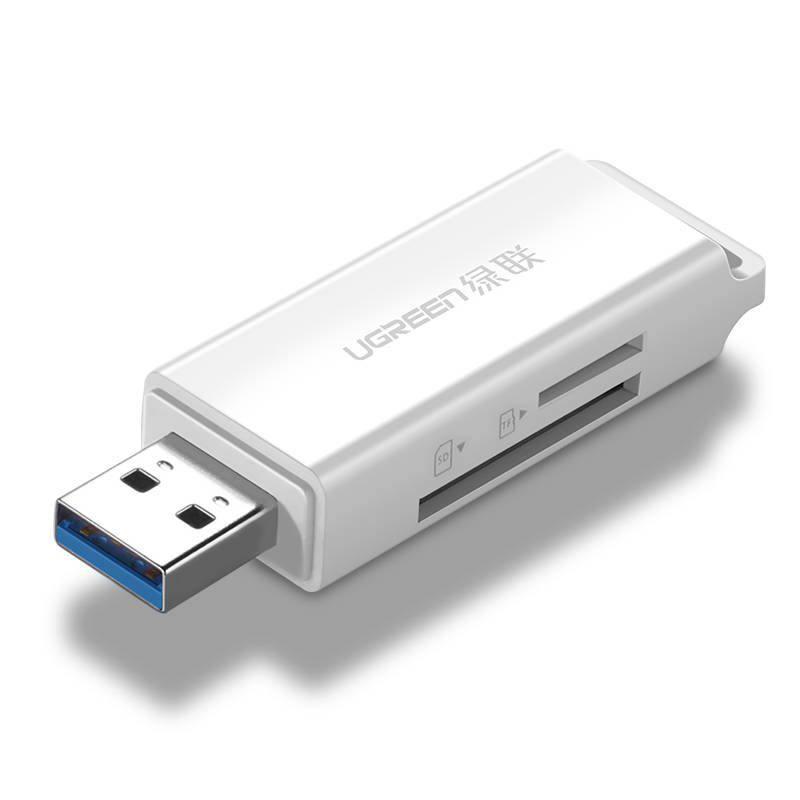 CM104 Minneskortsläsare SD/microSD USB 3.0 - Vit