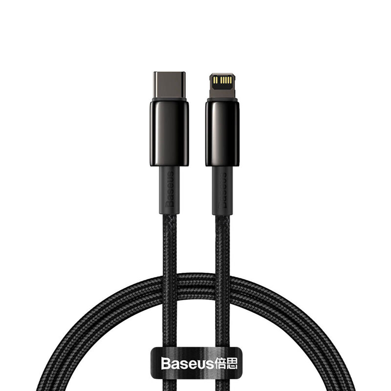 Tungsten Guld-kabel Typ-C till Lightning, iPhone PD 20W, 1m - Snabbladdning