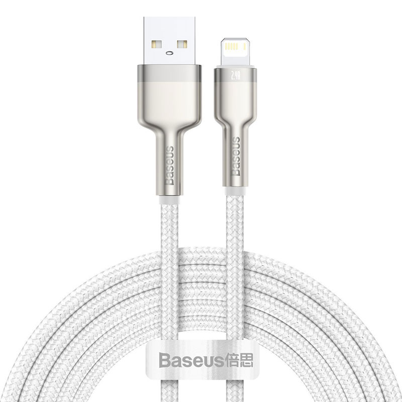 Cafule Kabel USB Lightning 2.4A 2m - Vit