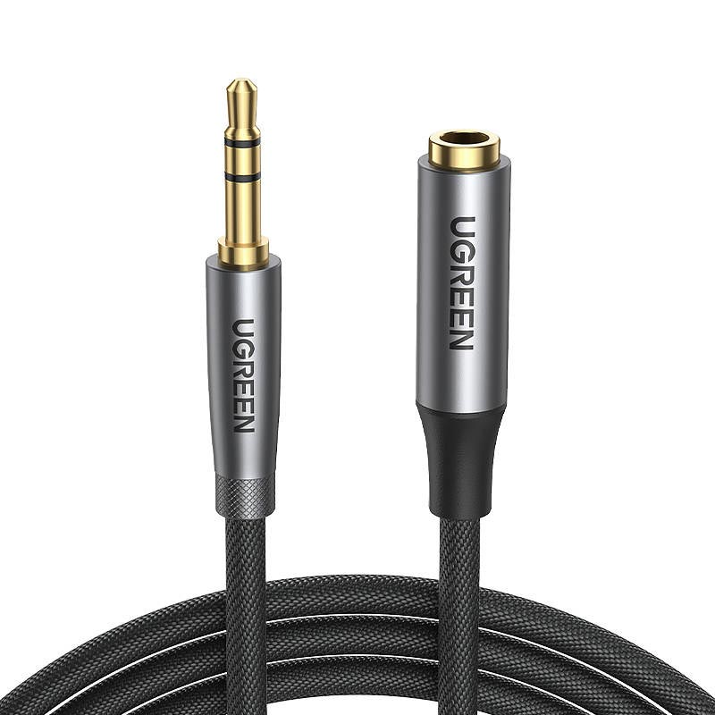3,5 mm AUX Ljudkabel Förlängning 3 m M-to-F - Svart