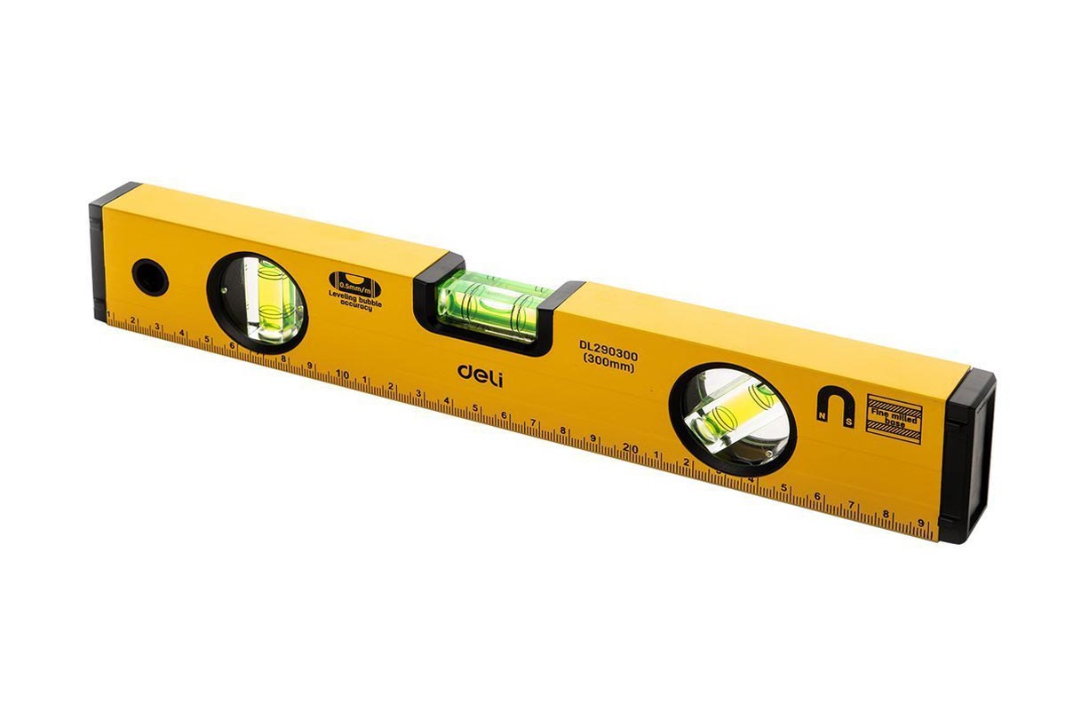 Vattenpass 30 cm - gul