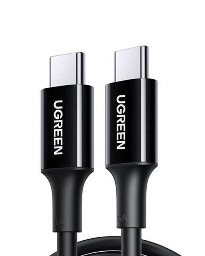 US300 USB-C till USB-C kabel 100W 2m - Svart