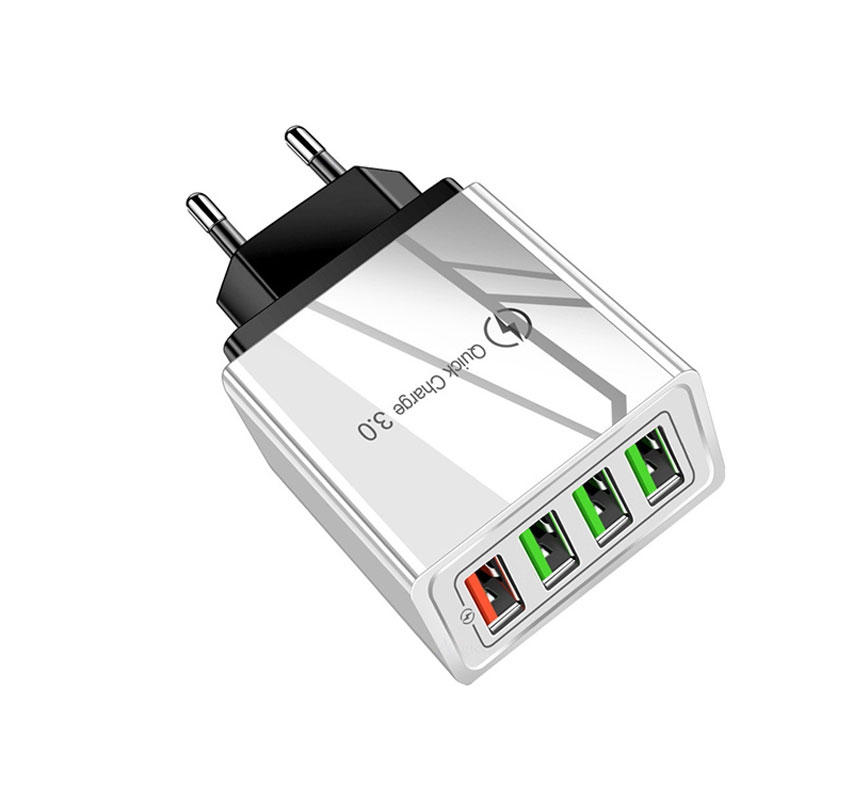 Snabbladdning 4xUSB - Vit