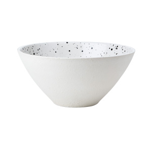 Skål i Stengods Togo Ø 27 cm - Vit/Svart