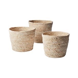 Korgset 3-pack Collect - Natur Handvävda