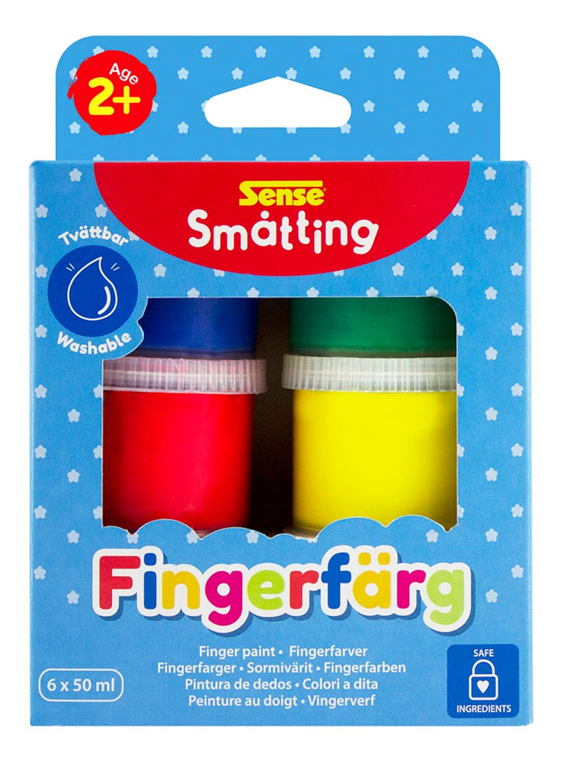 Småtting Fingerfärg 6-pack