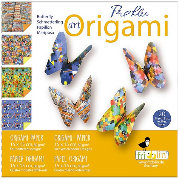 Art Origami - Fjärilar Paul Klee - Svårighetsgrad Easy