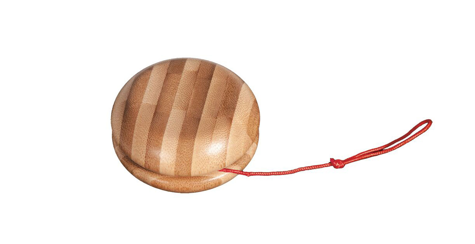 Yo-Yo av bambu, naturfärgad