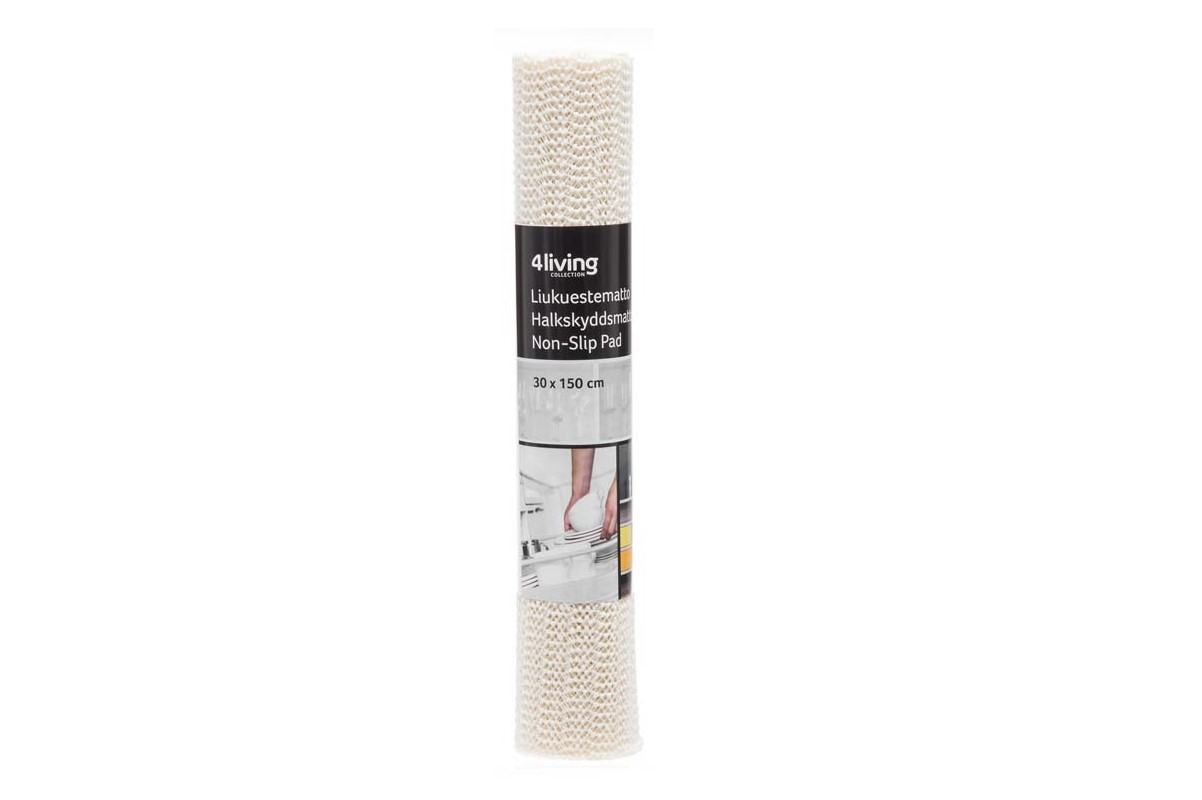 Halkskyddsmatta 30x150cm Vit