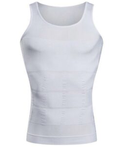 Formande linne för män Slim body - Vit