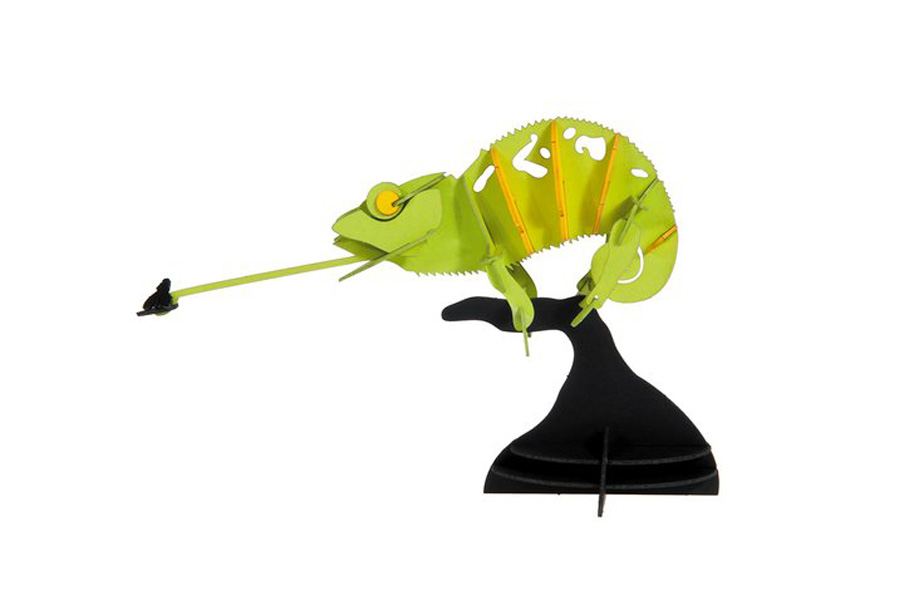 3D-pappersmodell - Kameleont