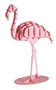 3D-pappersmodell - Flamingo