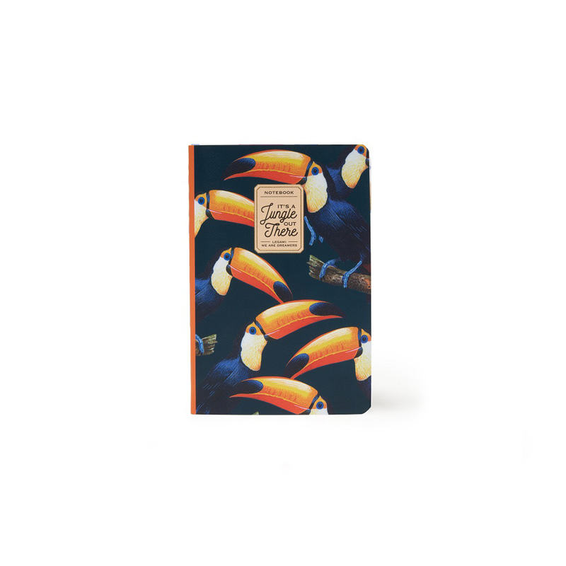 Liten Anteckningsbok 80 sidor linjerad - Toucans