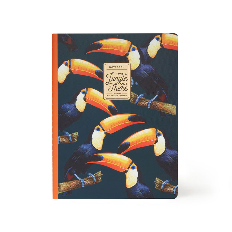 Stor Anteckningsbok B5, linjerad - Toucans