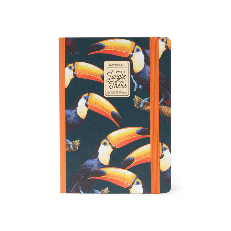Anteckningsbok Medium 164 sidor, linjerad - Toucans