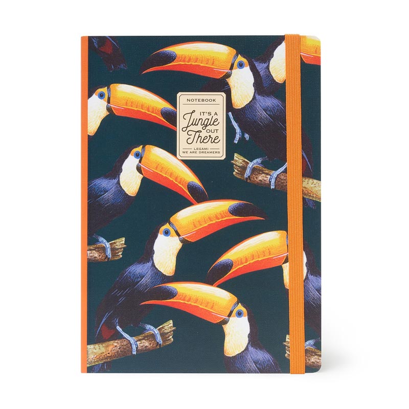 Stor Anteckningsbok 160 sidor, linjerad - Toucans