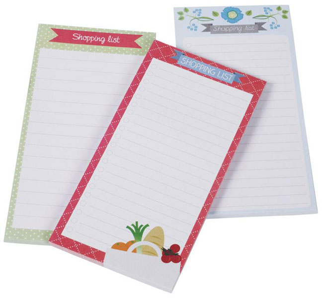 - Köplista, Shoppinglista med magnet - 3-Pack 20x10 cm
