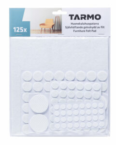 Självhäftande möbeltassar 125-pack - Vit