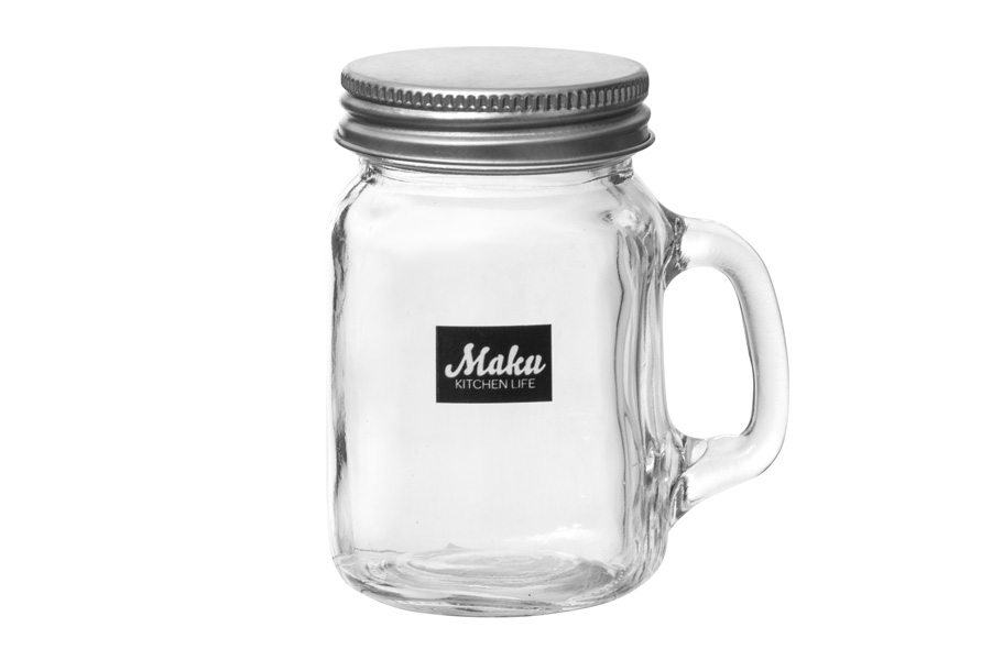 - Glasburk med lock - 130 ml