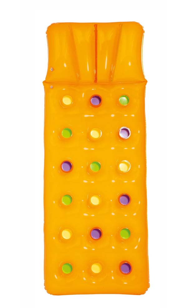 Luftmadrass, Badmadrass - 188 x 71 cm Orange