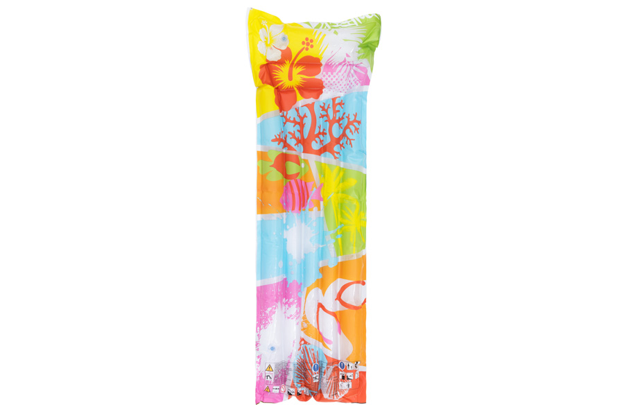 - Luftmadrass, Badmadrass - 183x69cm Gul/Rosa