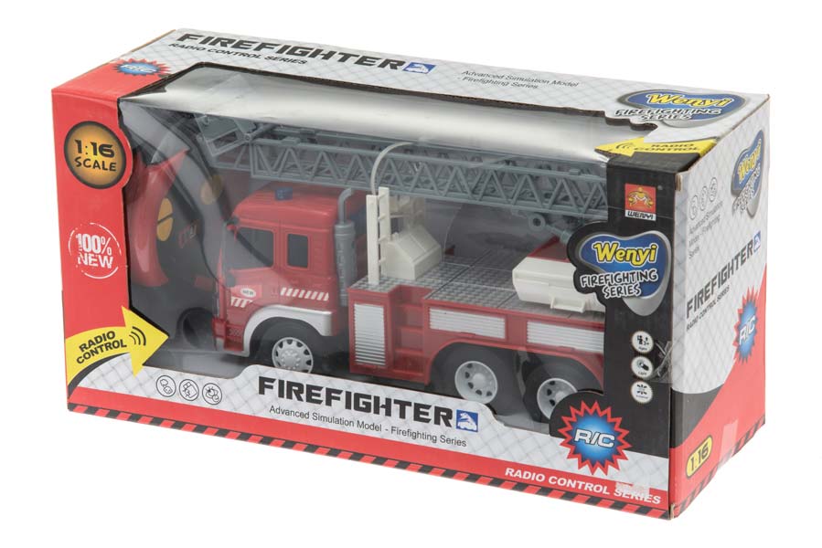 Radiostyrd Brandbil med ljus 26 cm (Utgått)