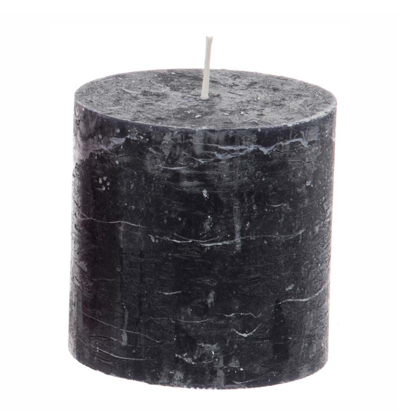 Litet Blockljus Pillar 10 x 10 cm - 85 h Svart