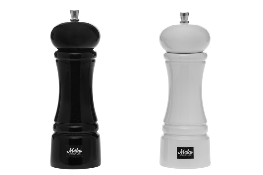 - Salt & Pepparkvarn - Svart & Vit 17 cm