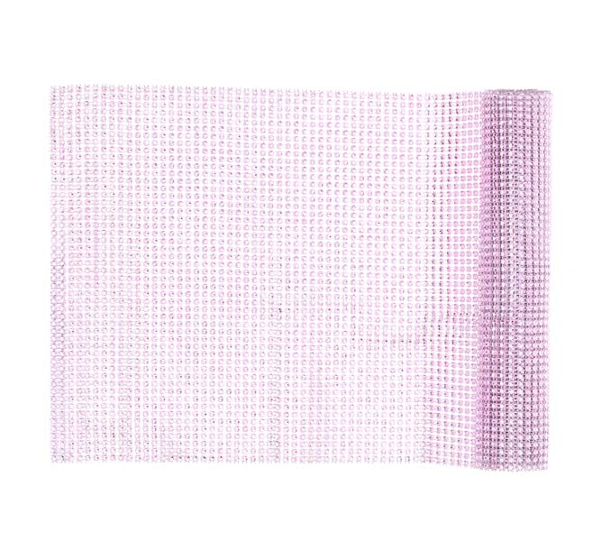 Bordslöpare Diamond, Rosa 24 x 150 cm