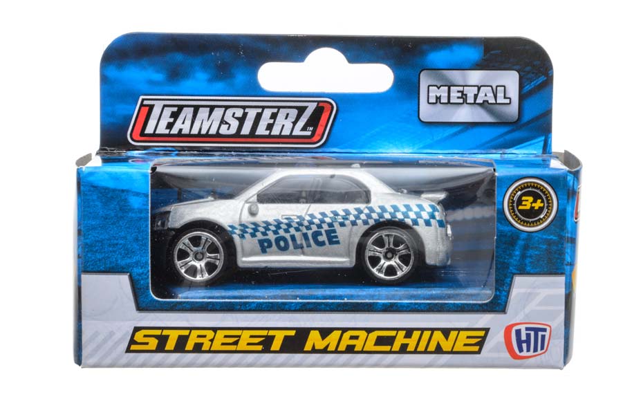 Street Machines 1:64 - Grå Polisbil