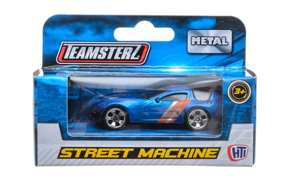 Street Machines 1:64 - Blå Sportbil nr4 (Utgått)