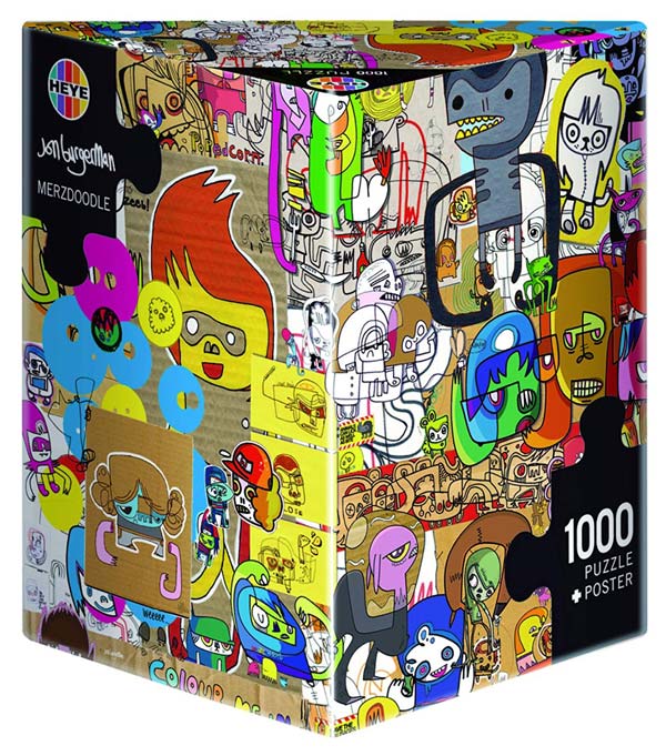 Pussel - Burgerman, Triangular Merzdoodle 1000 (Köp EJ) Bitar