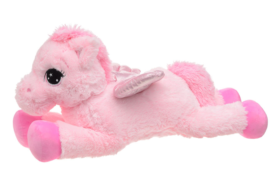 Jättestort Gosedjur - Pegasus 80 cm - Rosa