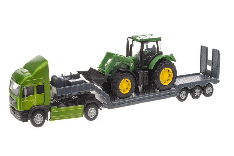Biltransport med Traktor Leksaksset Grön