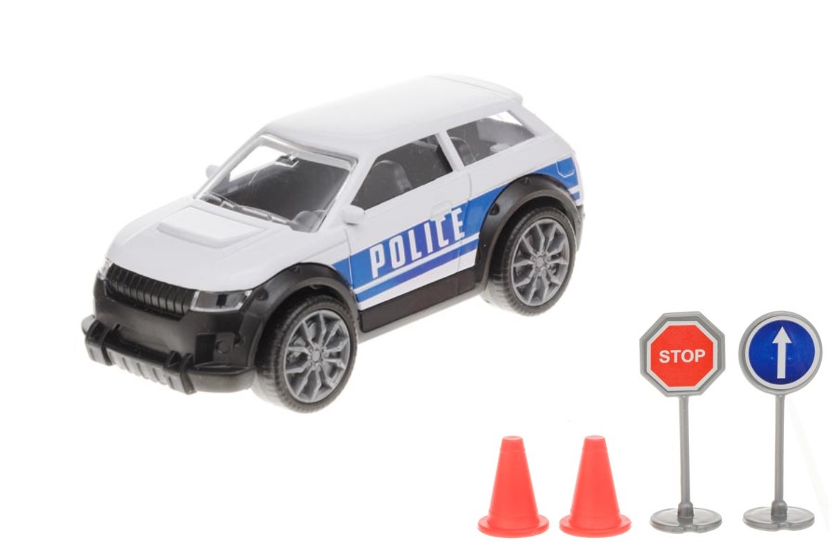 Räddningsbil med tillbehör Polis