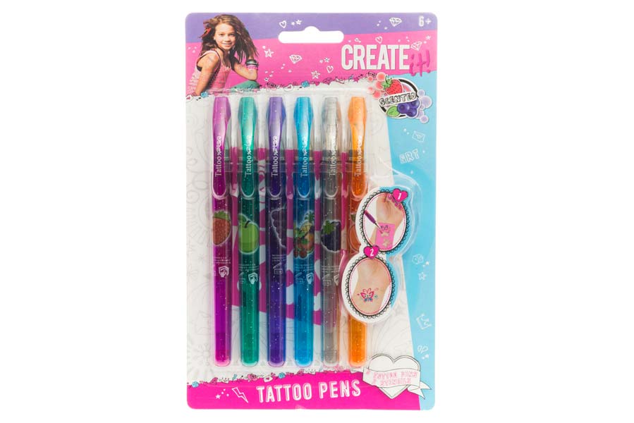 Skapa dina egna Tatueringar Gelpenna 6-PACK (Utgått)