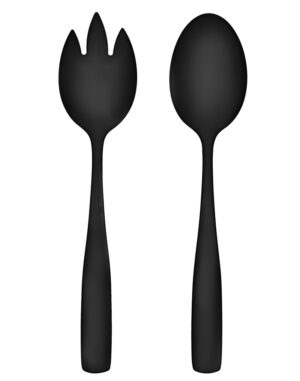 Salladsbestick Svart - 2 Delar 21,8 cm