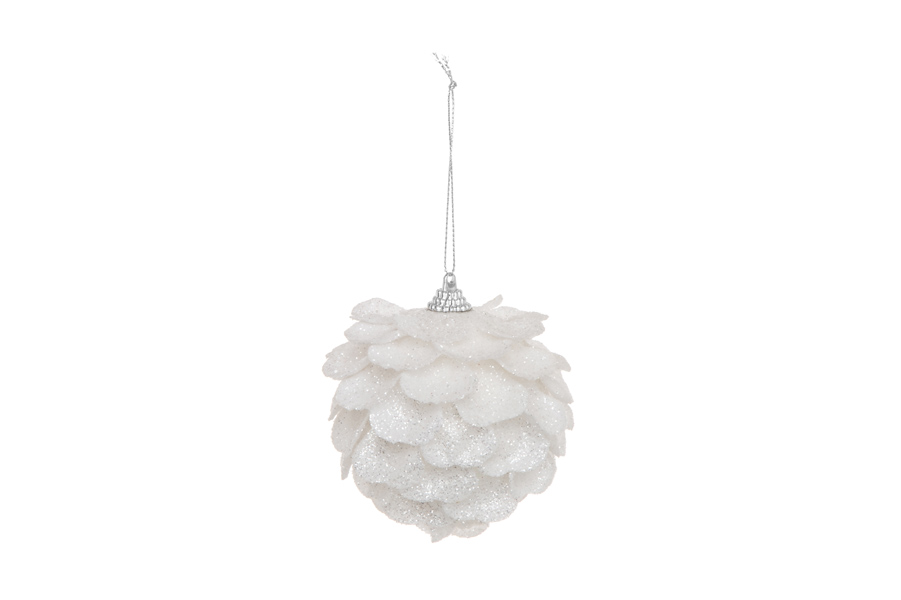 Julkulor Snö 8 cm 4-Pack