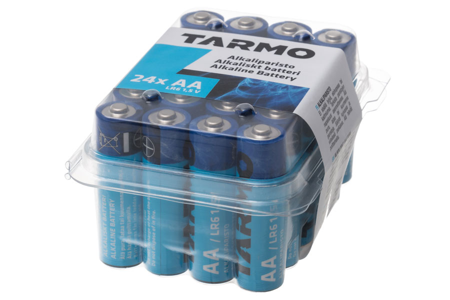 Alkaliska AA-Batterier 24-pack