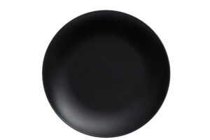 Tallrik i keramik, svart 27 cm